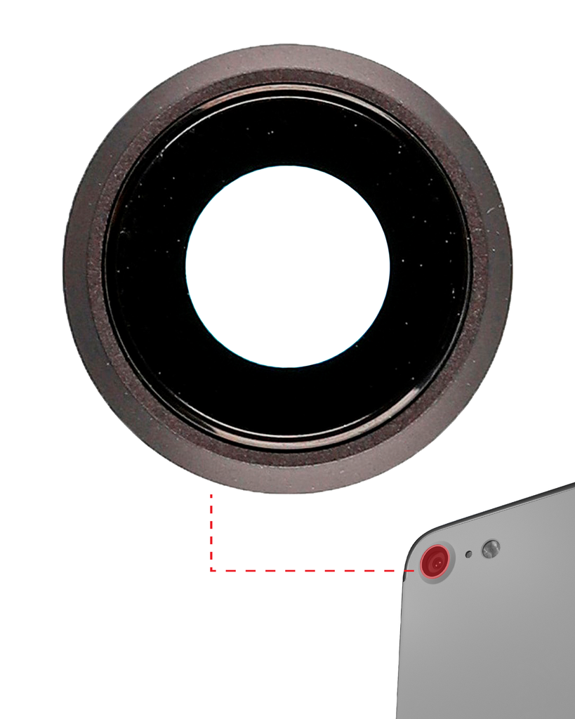 BACK CAMERA LENS GLASS ONLY COMPATIBLE FOR IPHONE 7 / 8 / SE 2020 ALL COLORS PREMIUM