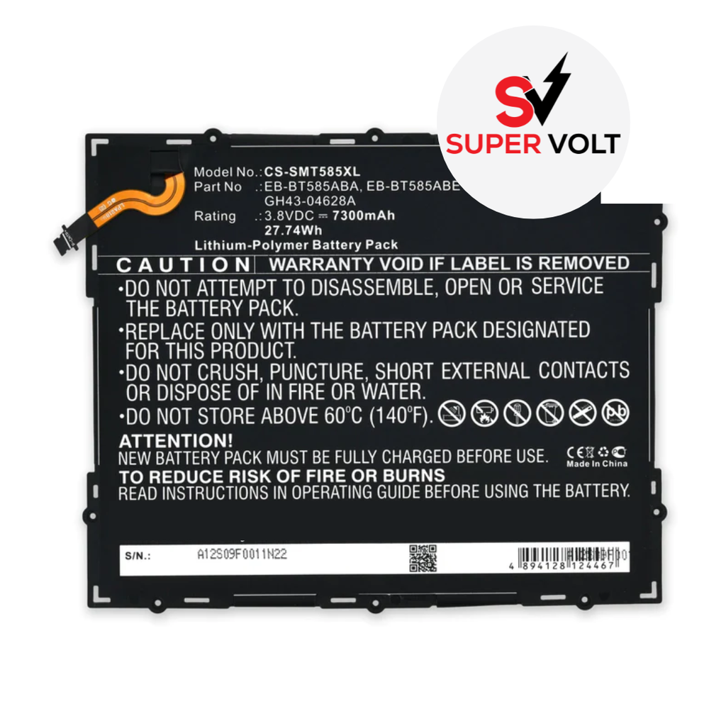 BATTERY REPLACEMENT COMPATIBLE FOR SAMSUNG TAB A T510 T515 2019 PREMIUM