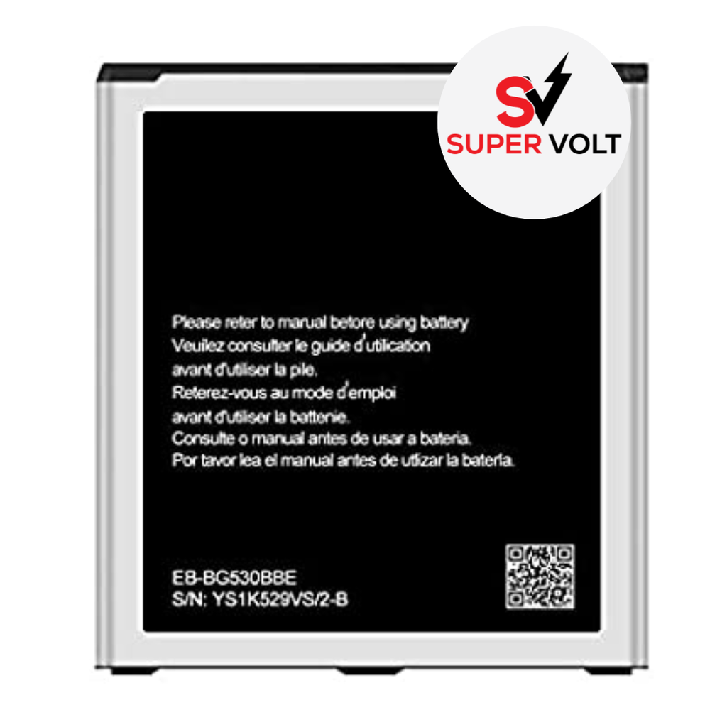 SUPERVOLT BATTERY COMPATIBLE FOR SAMSUNG A260 A2 CORE / J5 J500 2016 / ON5 G550 / GRAND PRIME G530 / GRAND PRIME PLUS / J3 J320 2016 / J5 J500 2015 / J3 EMERGE J327 2017 / J3 J337 2018 / J2 PRIME G532 / J2 CORE PURE J260 2018 (PREMIUM)