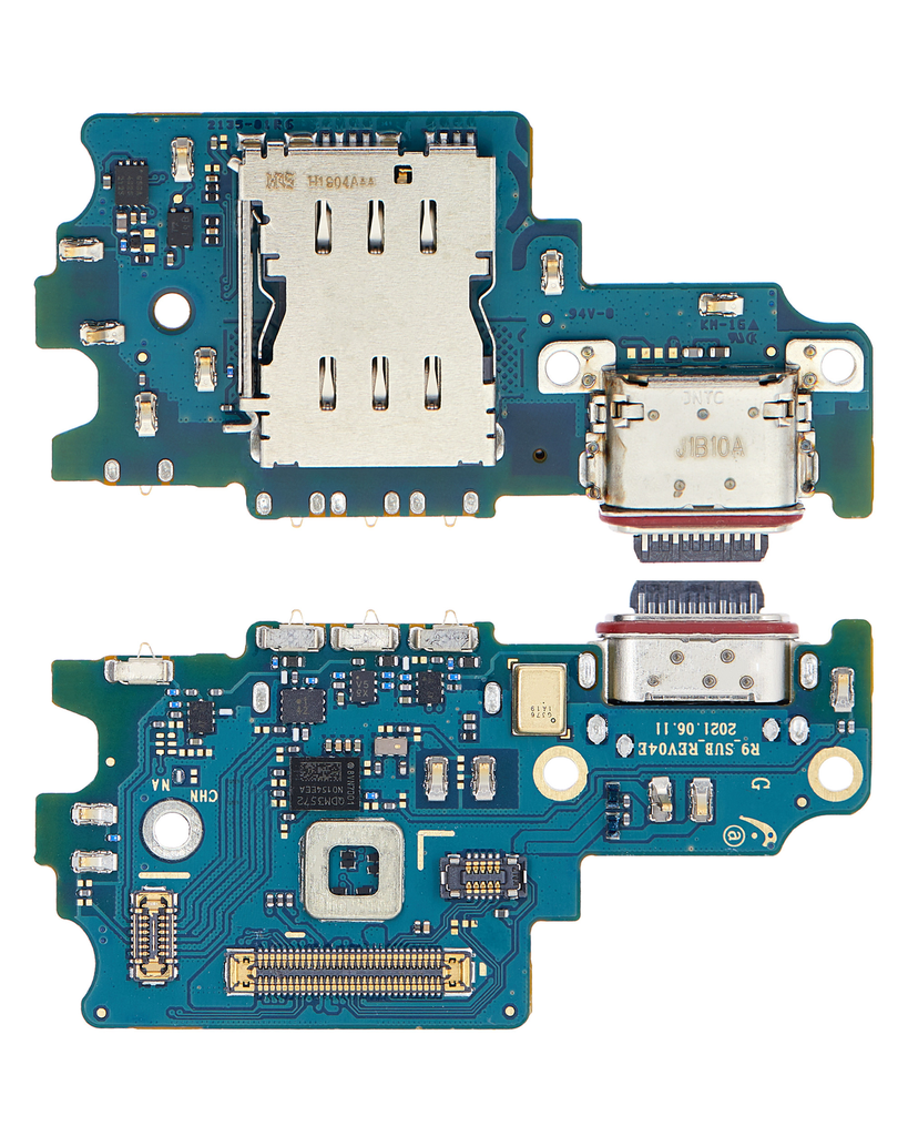 CHARGING PORT BOARD WITH SIM CARD READER COMPATIBLE FOR SAMSUNG S21 FE 5G PREMIUM