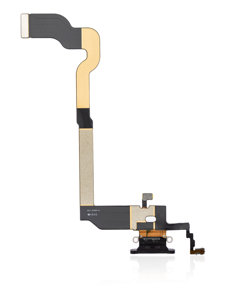CHARGING PORT FLEX CABLE COMPATIBLE FOR IPHONE X BLACK COLOR (PREMIUM)