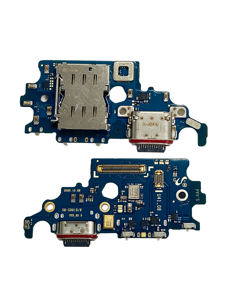 CHARGING PORT BOARD WITH SIM CARD READER COMPATIBLE FOR SAMSUNG S21 5G G991B INTERNATIONAL VERSION (PREMIUM)