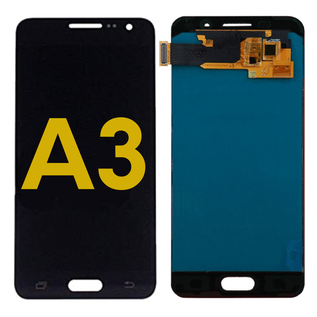 LCD ASSEMBLY WITHOUT FRAME COMPATIBLE FOR SAMSUNG A3 2016 A310 PREMIUM BLACK COLOR
