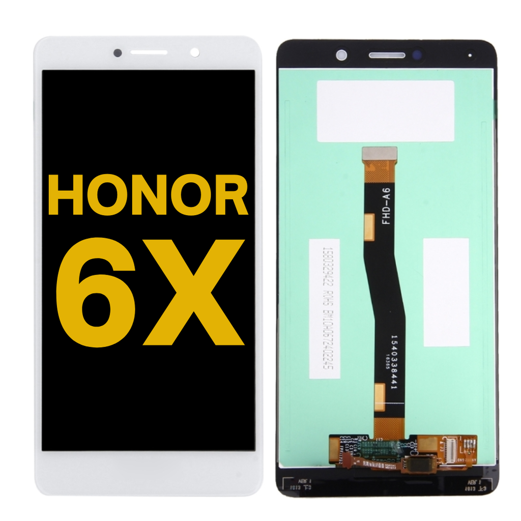 LCD ASSEMBLY WITHOUT FRAME COMPATIBLE FOR  HUAWEI HONOR 6X AL10 TL10 BLN-L24 L22 L21 PREMIUM WHITE COLOR