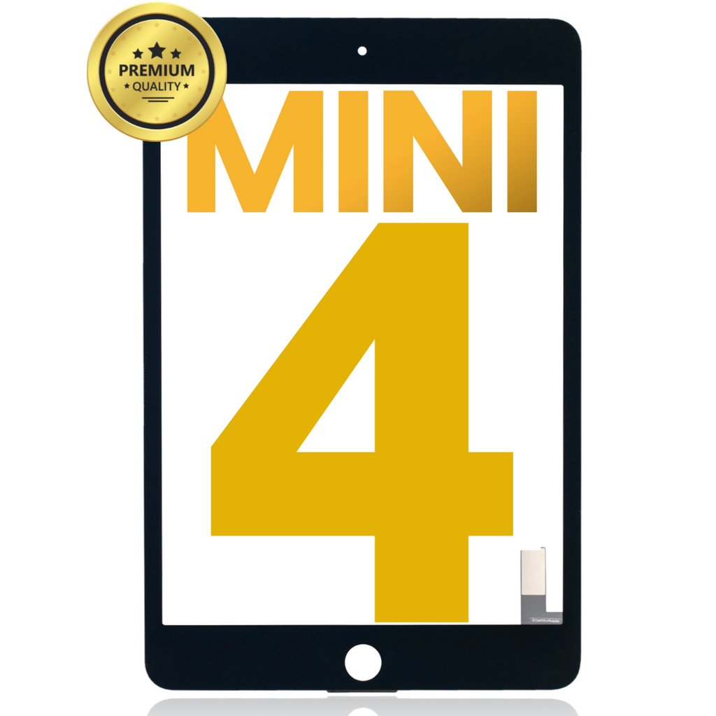 DIGITIZER COMPATIBLE FOR IPAD MINI 4 / A1538 / A1550 / GLASS SEPARATION REQUIRED BLACK PREMIUM