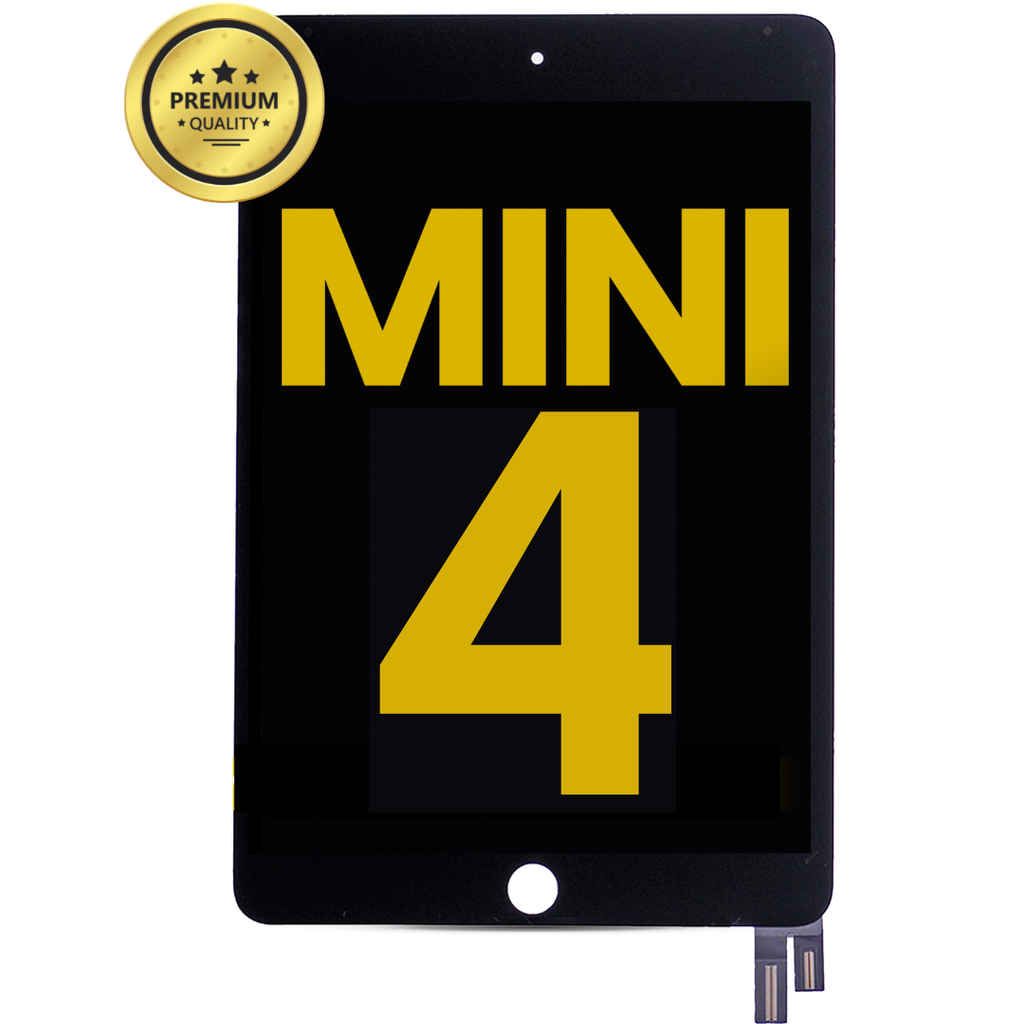 LCD ASSEMBLY WITH DIGITIZER COMPATIBLE FOR IPAD MINI 4 2015 A1538 A1550 WAKE / SLEEP SENSOR INSTALLED PREMIUM BLACK COLOR