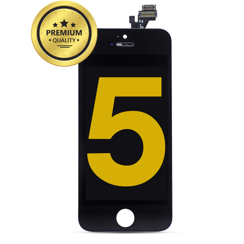 LCD ASSEMBLY COMPATIBLE FOR IPHONE 5 BLACK PREMIUM