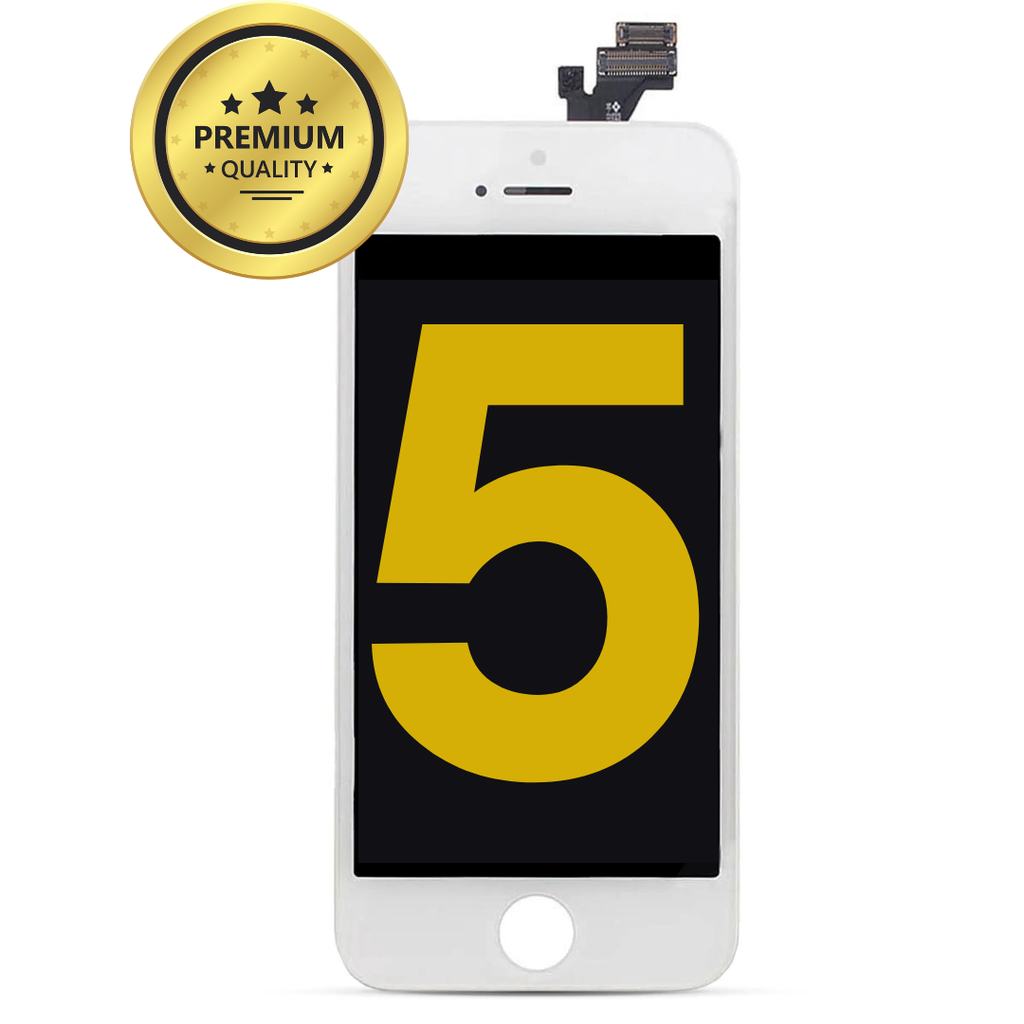 LCD ASSEMBLY COMPATIBLE FOR IPHONE 5 WHITE PREMIUM