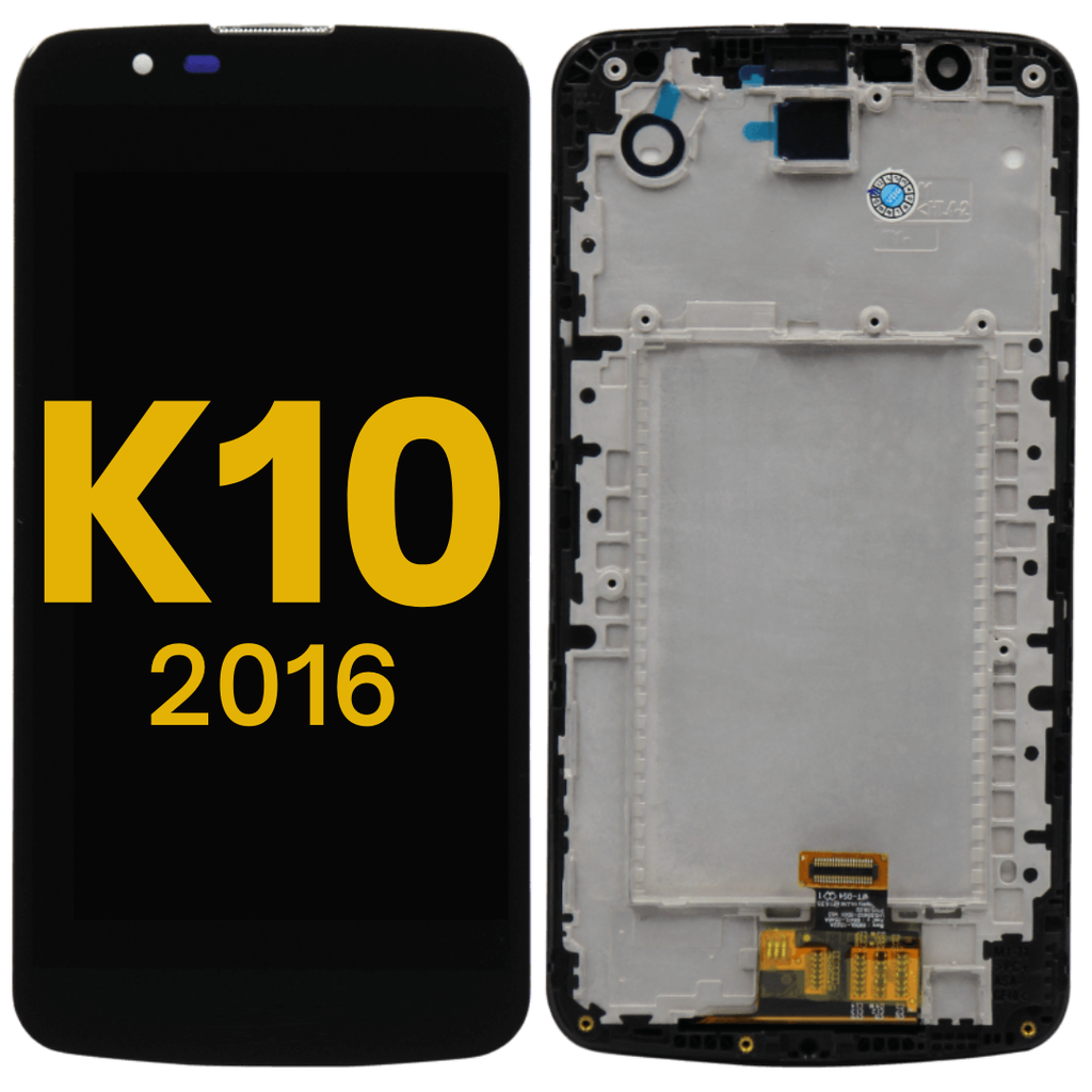 LCD ASSEMBLY WITH FRAME COMPATIBLE FOR LG K10 2016 / K420N / K410 / K430DS / MS428 / PREMIUM BLACK COLOR