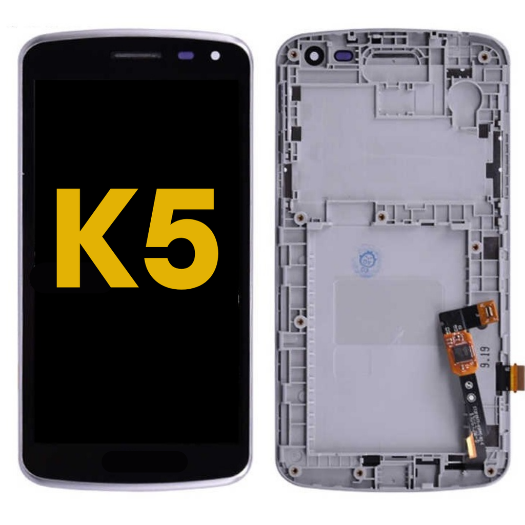 LCD ASSEMBLY WITH FRAME COMPATIBLE FOR LG K5 2017 / X220DS / X220MB / Q6 / Q6 PLUS / Q6 PRIME M700 / X600 /  PREMIUM BLACK COLOR