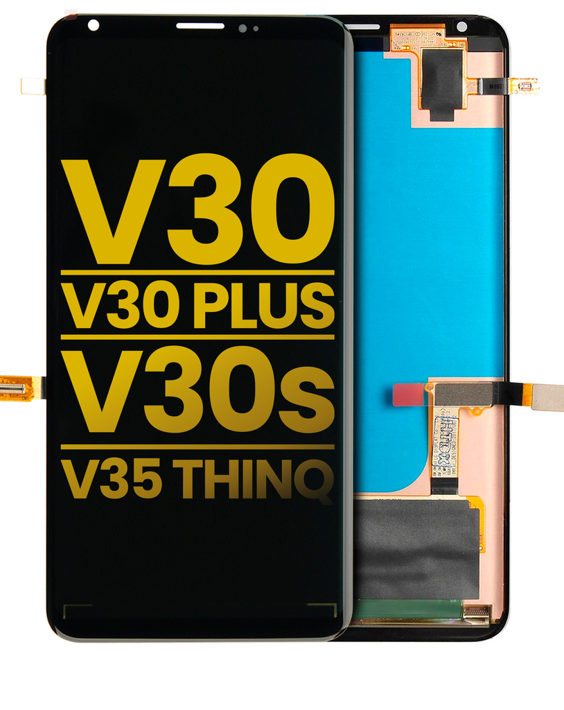 OLED LCD ASSEMBLY WITHOUT FRAME COMPATIBLE FOR LG V30 / V30 PLUS / V30S THINQ / V35 THIN PREMIUM BLACK COLOR