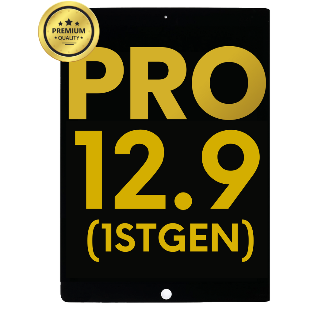 LCD ASSEMBLY WITH DIGITIZER & DAUGHTER BOARD FLEX PRE INSTALLED COMPATIBLE FOR IPAD PRO 12.9'' 1ST GEN 2015 A1652 PREMIUM BLACK COLOR