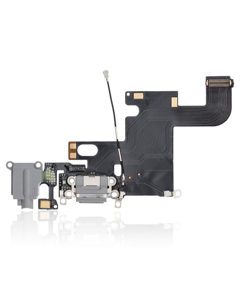 CHARGING PORT FLEX CABLE COMPATIBLE FOR IPHONE 6 BLACK COLOR (PREMIUM)