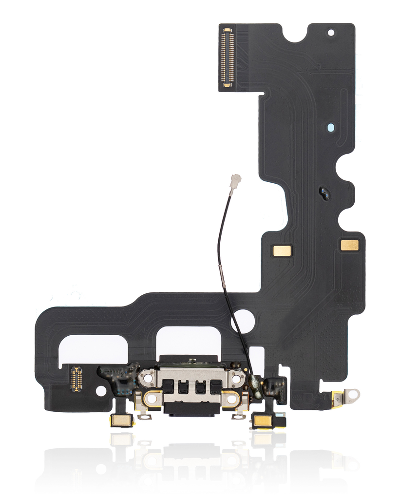CHARGING PORT FLEX CABLE COMPATIBLE FOR IPHONE 7 BLACK COLOR (PREMIUM)