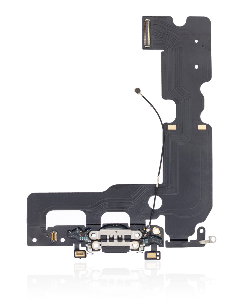 CHARGING PORT FLEX CABLE COMPATIBLE FOR IPHONE 7 PLUS BLACK COLOR (PREMIUM)