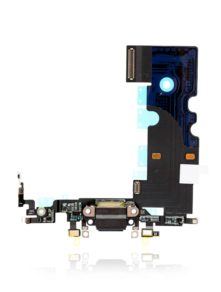 CHARGING PORT FLEX CABLE COMPATIBLE FOR IPHONE 8 / SE 2020 / SE 2022 / BLACK COLOR (PREMIUM)