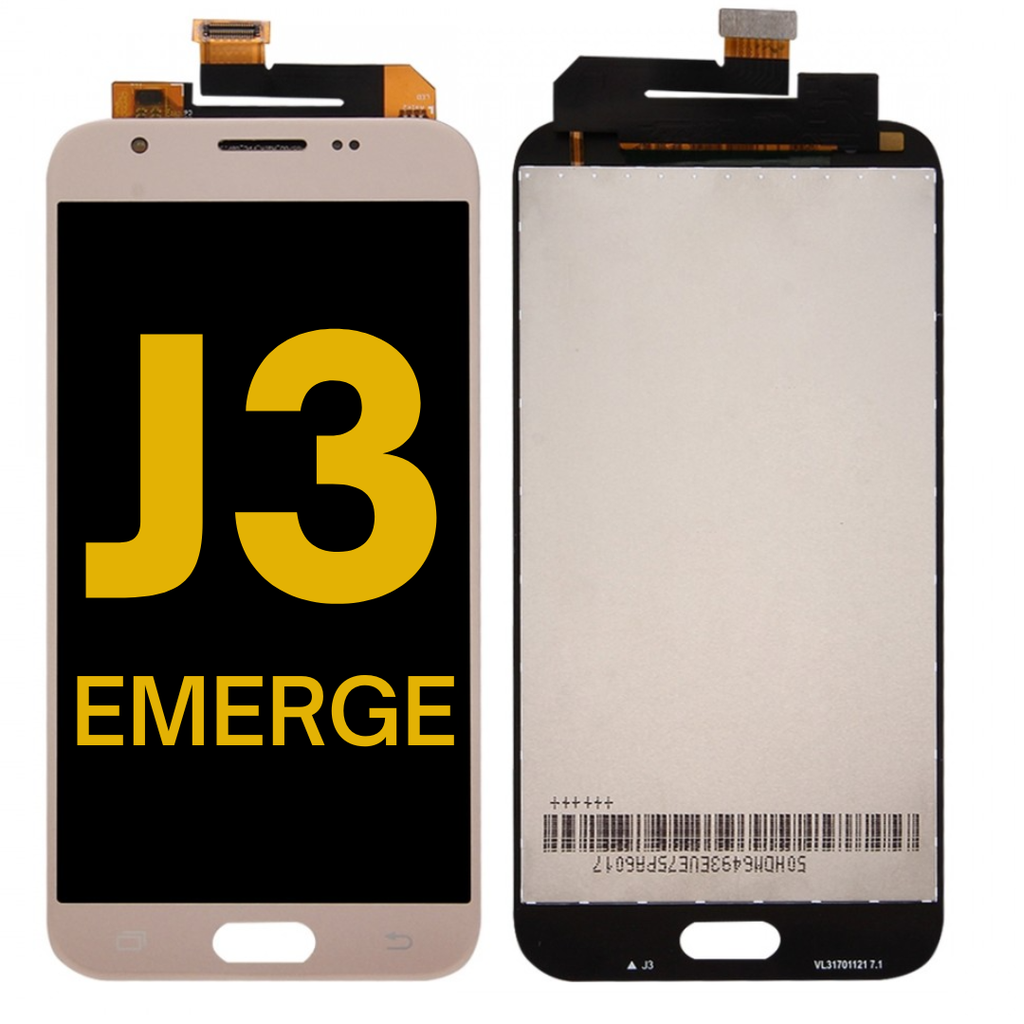 OLED LCD ASSEMBLY WITHOUT FRAME COMPATIBLE FOR SAMSUNG J3 EMERGE / J327 2017 / AMP PRIME 2 / 2XPRESS PRIME 2 / ECLIPSE PREMIUM GOLD COLOR    J3 2017 EmergeJ3- Prime SM-J327P LCD Touch Screen - Gold