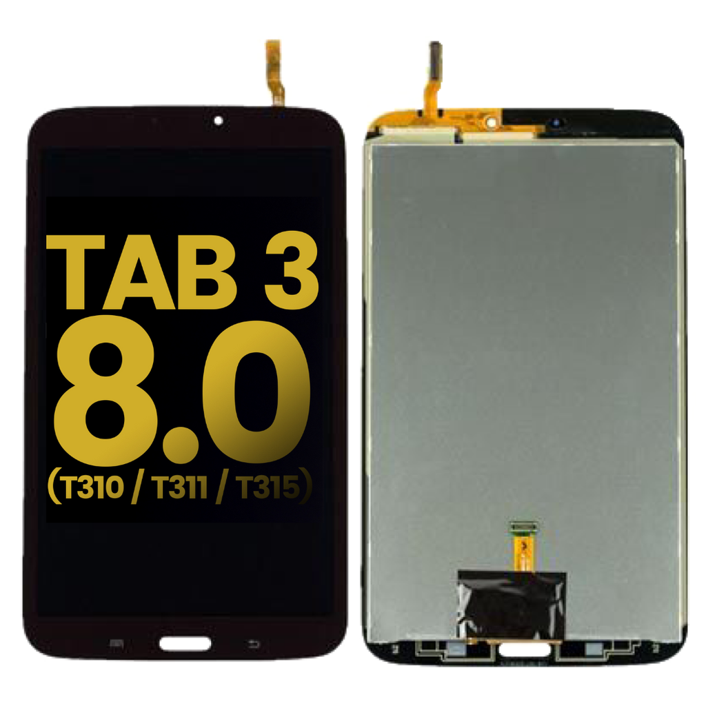 LCD ASSEMBLY (COMPLETE) COMPATIBLE FOR SAMSUNG TAB 3 / TAB 4 / 8.0'' SM-T310 / T311 / T315 / T330 / T331 / T335 / T337 / PREMIUM BLACK COLOR
