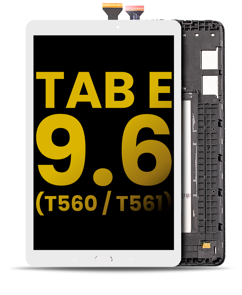 LCD ASSEMBLY WITH FRAME (COMPLETE) COMPATIBLE FOR SAMSUNG TAB E 9.6'' T560 T561 T567V PREMIUM WHITE COLOR