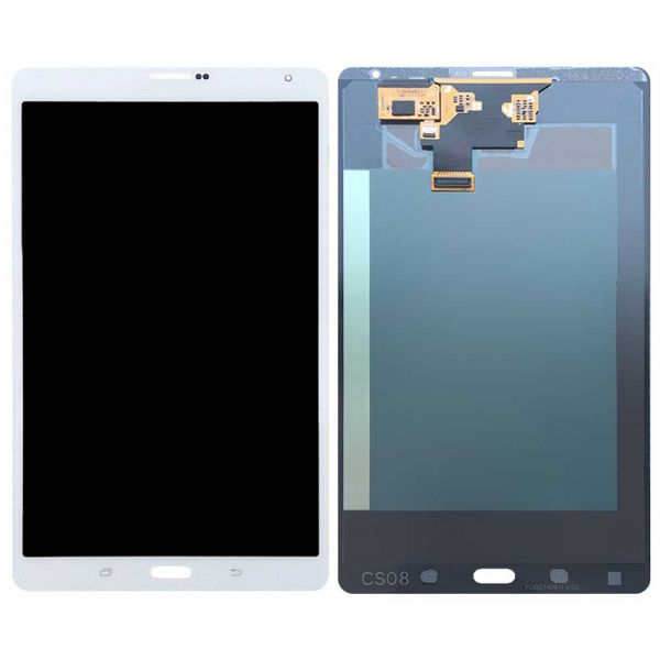 LCD ASSEMBLY WITH FRAME COMPLETE COMPATIBLE FOR SAMSUNG Tab S 8.4" SM-T700 PREMIUM WHITE COLOR