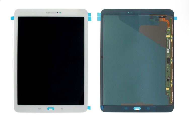 LCD ASSEMBLY WITH FRAME COMPLETE COMPATIBLE FOR SAMSUNG TAB S2 2016 SM-T713 PREMIUM WHITE COLOR