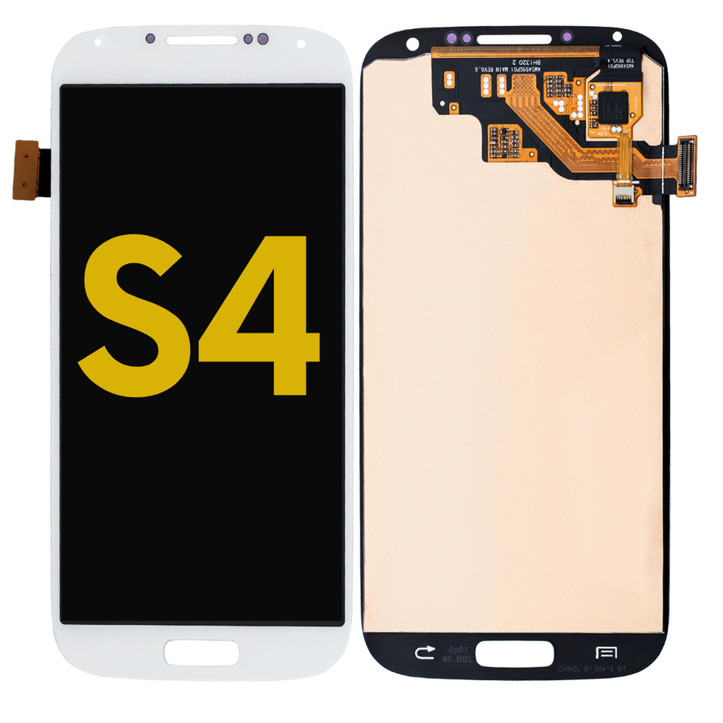 OLED LCD ASSEMBLY WITHOUT FRAME COMPATIBLE FOR SAMSUNG S4 I9500 PREMIUM WHITE COLOR