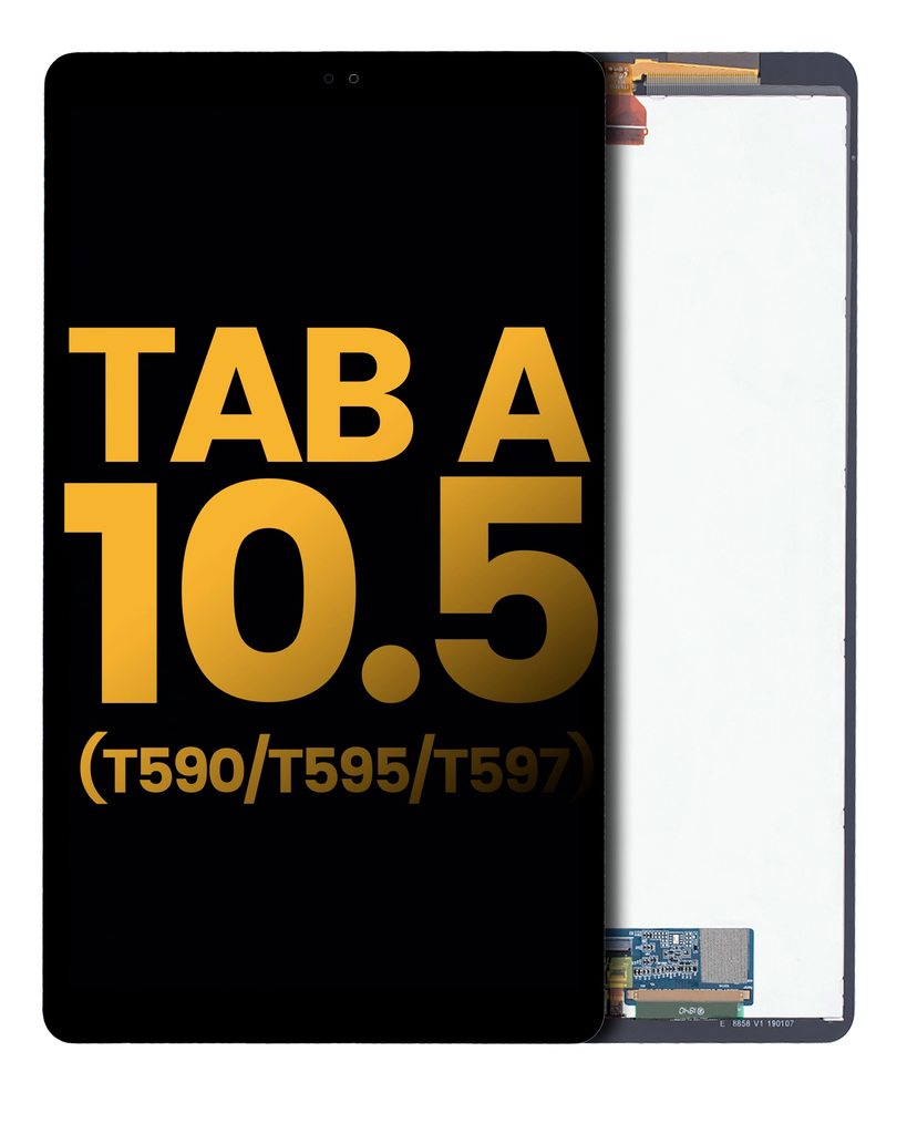 LCD ASSEMBLY WITH FRAME (COMPLETE) COMPATIBLE FOR SAMSUNG TAB A 10.5" 2018 T590 T595 T597V T597P PREMIUM BLACK COLOR
