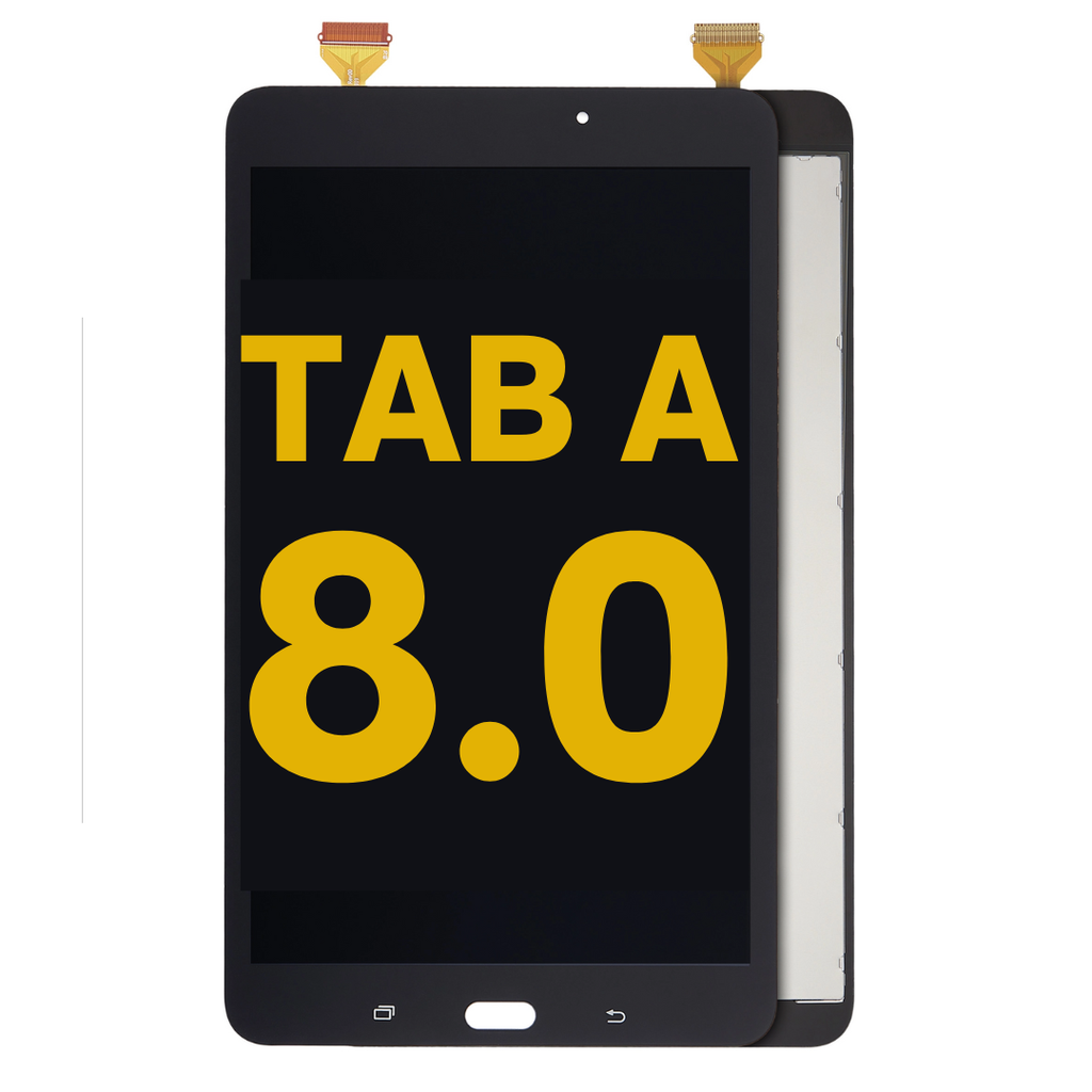 LCD ASSEMBLY WITH FRAME (COMPLETE) COMPATIBLE FOR SAMSUNG TAB A 8.0'' 2017 LCD T380 T385 PRMIUM BLACK COLOR