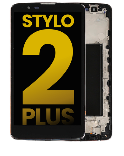 [STYLO2PLUS-LCD-B-F-PREMIUM] OLED LCD ASSEMBLY WITH FRAME COMPATIBLE FOR LG Stylo 2 Plus / MS550 K550 PREMIUM BLACK COLOR