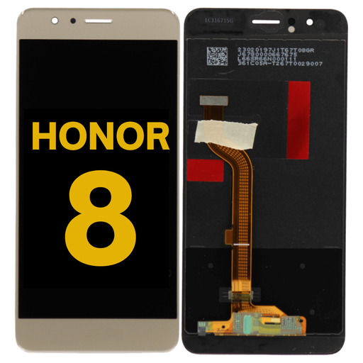 [HONOR-8-LCD-G-PREMIUM] LCD ASSEMBLY WITHOUT FRAME COMPATIBLE FOR HUAWEI HONOR 8 PREMIUM GOLD COLOR