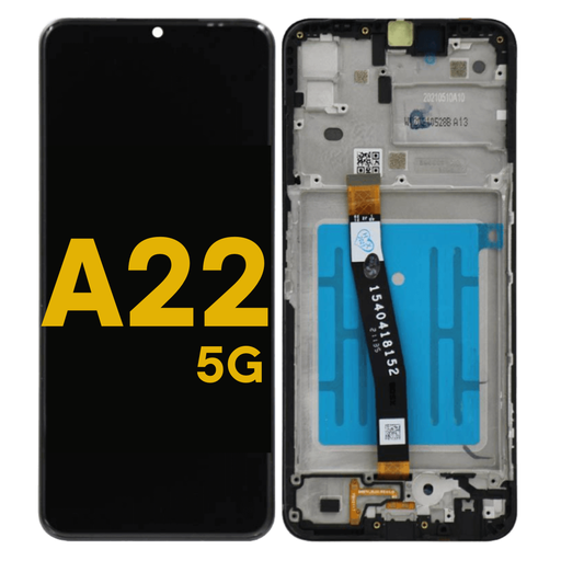 [A22-LCD-B-F-5G-PREMIUM] OLED LCD ASSEMBLY WITH FRAME COMPATIBLE FOR A22 A226 5G 2021 PREMIUM ALL COLORS