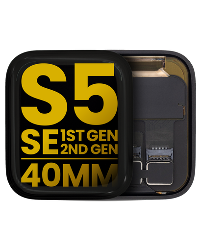 [IWATCH-LCD-S5-40MM-PREMIUM] OLED SCREEN DISPLAY WITH DIGITIZER TOUCH PANEL COMPATIBLE FOR APPLE WATCH SERIES 5 40MM PREMIUM BLACK COLOR