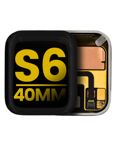[IWATCH-LCD-S6-40MM-PREMIUM] OLED SCREEN DISPLAY WITH DIGITIZER TOUCH PANEL COMPATIBLE FOR APPLE WATCH SERIES 6 40MM PREMIUM BLACK COLOR
