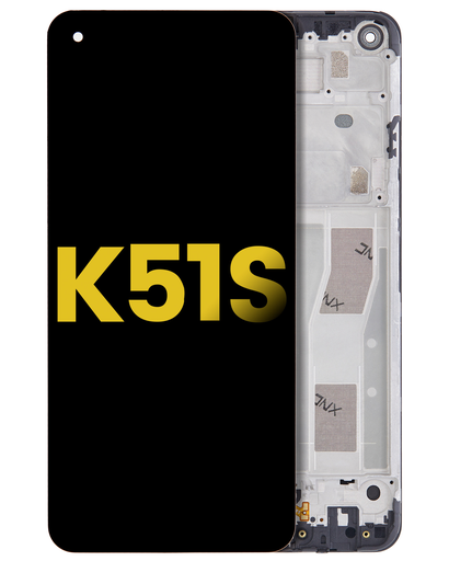 [K51S-LCD-B-F-PREMIUM] LCD ASSEMBLY WITH FRAME COMPATIBLE FOR LG K51S 2020 PREMIUM ALL COLORS