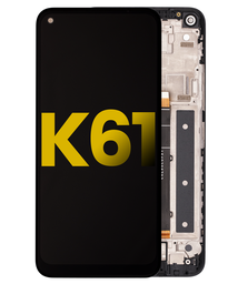 [K61-LCD-B-F-PREMIUM] LCD ASSEMBLY WITH FRAME COMPATIBLE FOR LG K61 2020 PREMIUM BLACK COLOR