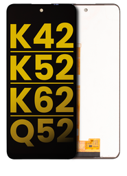 [K62-LCD-B-PREMIUM] LCD ASSEMBLY WITHOUT FRAME COMPATIBLE FOR LG K62 / K42 / K52 / Q52 PREMIUM BLACK COLOR