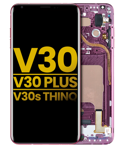 [V30-LCD-VIOLET-F-PREMIUM] OLED LCD ASSEMBLY WITH FRAME COMPATIBLE FOR LG V30 / V30 PLUS / V30S THINQ / V35 THINQ PREMIUM VIOLET COLOR
