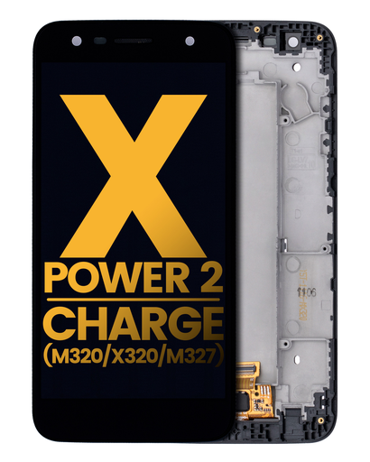 [XPOWER2-LCD-B-F-PREMIUM] LCD ASSEMBLY WITH FRAME COMPATIBLE FOR LG X POWER 2 M327 / X CHARGE M320 / X320 / PREMIUM BLACK COLOR