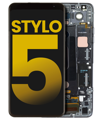 [STYLO5-LCD-B-F-PREMIUM] OLED LCD ASSEMBLY WITH FRAME COMPATIBLE FOR LG STYLO 5 PREMIUM BLACK COLOR