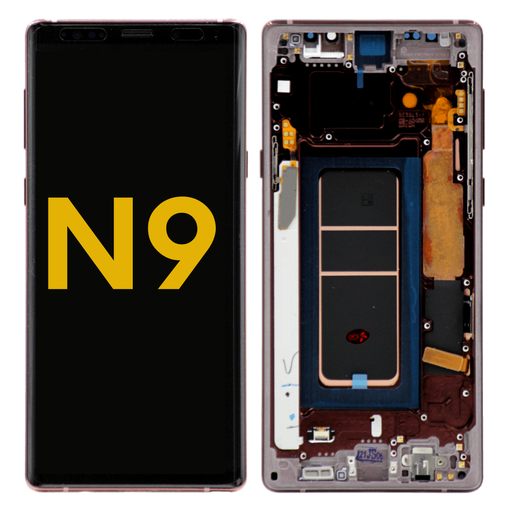 [N9-LCD-GOLD-F-PREMIUM] OLED LCD ASSEMBLY WITH FRAME COMPATIBLE FOR SAMSUNG NOTE 9 N960 PREMIUM GOLD COLOR