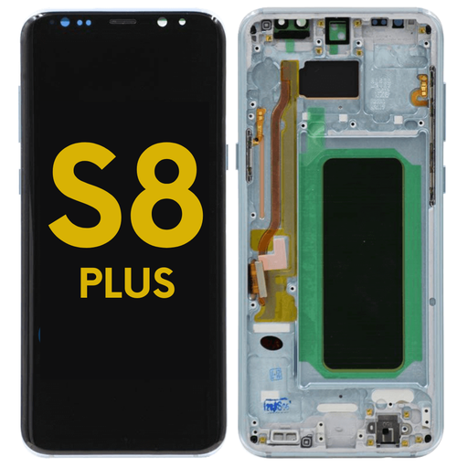 [S8P-LCD-BLUE-F-PREMIUM] OLED LCD ASSEMBLY WITH FRAME COMPATIBLE FOR SAMSUNG  S8 PLUS G955 PREMIUM BLUE COLOR