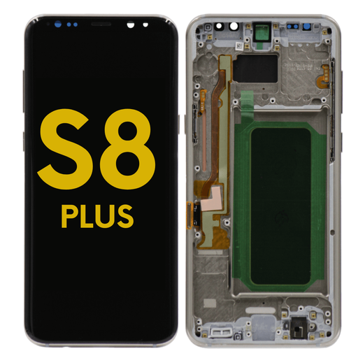 [S8P-LCD-GOLD-F-PREMIUM] OLE LCD ASSEMBLY WITH FRAME COMPATIBLE FOR SAMSUNG  S8 PLUS G955 PREMIUM GOLD COLOR