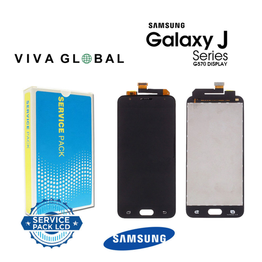 [J5PRIME-LCD-B-SAMSUNG] SAMSUNG ORIGINAL SERVICE PACK LCD NO FRAME GH96-10325A SM-G570 J5 PRIME 2016 BLACK COLOR