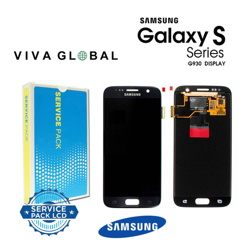 [S7-LCD-B-SAMSUNG] SAMSUNG ORIGINAL SERVICE PACK LCD NO FRAME S7 2016SM-G930  GH97-18523A GH97-18757A GH97-18761A BLACK COLOR