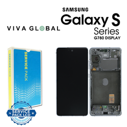 [S20FE-LCD-W-F-SAMSUNG] SAMSUNG ORIGINAL SERVICE PACK LCD WITH FRAME S20FE 2020 4G 5G GH82-24220B GH82-24219B WHITE COLOR