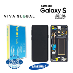 [S9-LCD-B-F-SAMSUNG] SAMSUNG ORIGINAL SERVICE PACK LCD WITH FRAME S9 G9600 GH97-21696A GH97-21697A GH97-21724A BLACK COLOR