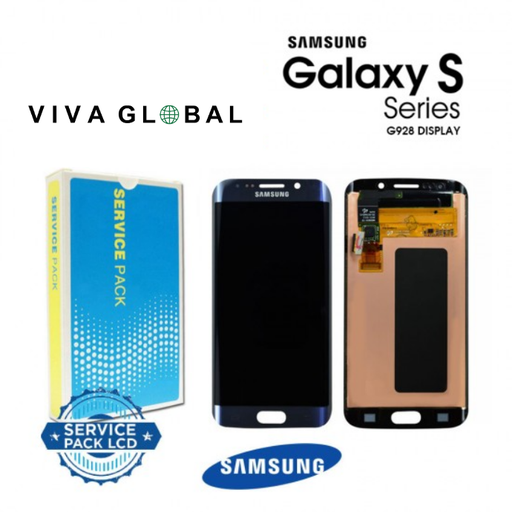 [S6EDGEPLUS-LCD-B-SAMSUNG] SAMSUNG ORIGINAL SERVICE PACK LCD S6 EDGE PLUS 2015 SM-G928 GH97-17819B GH97-17852B BLACK COLOR