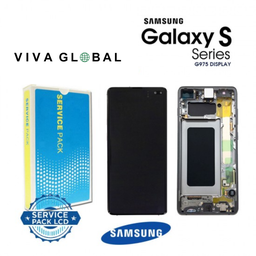 [S10P-LCD-B-F-SAMSUNG] SAMSUNG ORIGINAL SERVICE PACK LCD WITH FRAME S10 PLUS G975F GH82-18834A BLACK COLOR