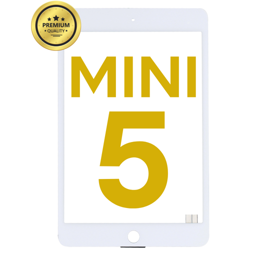 [IPADMINI5-TOUCH-WHITE] DIGITIZER COMPATIBLE FOR IPAD MINI 5 2019 / A2133 / A2124 / A2126 GLASS SEPARATION REQUIRED WHITE PREMIUM