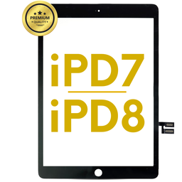 [IPAD7-TOUCH-B] DIGITIZER COMPATIBLE FOR IPAD 7 10.2 2019  7TH GEN / PAD 8  2021 / IPAD 9 2021 / A2197 / A2198 / A2200 / A2270 / A2428 / A2429 / A2602 / A2603 / A2604/ BLACK PREMIUM